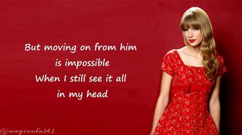 taylor swift red song lyrics